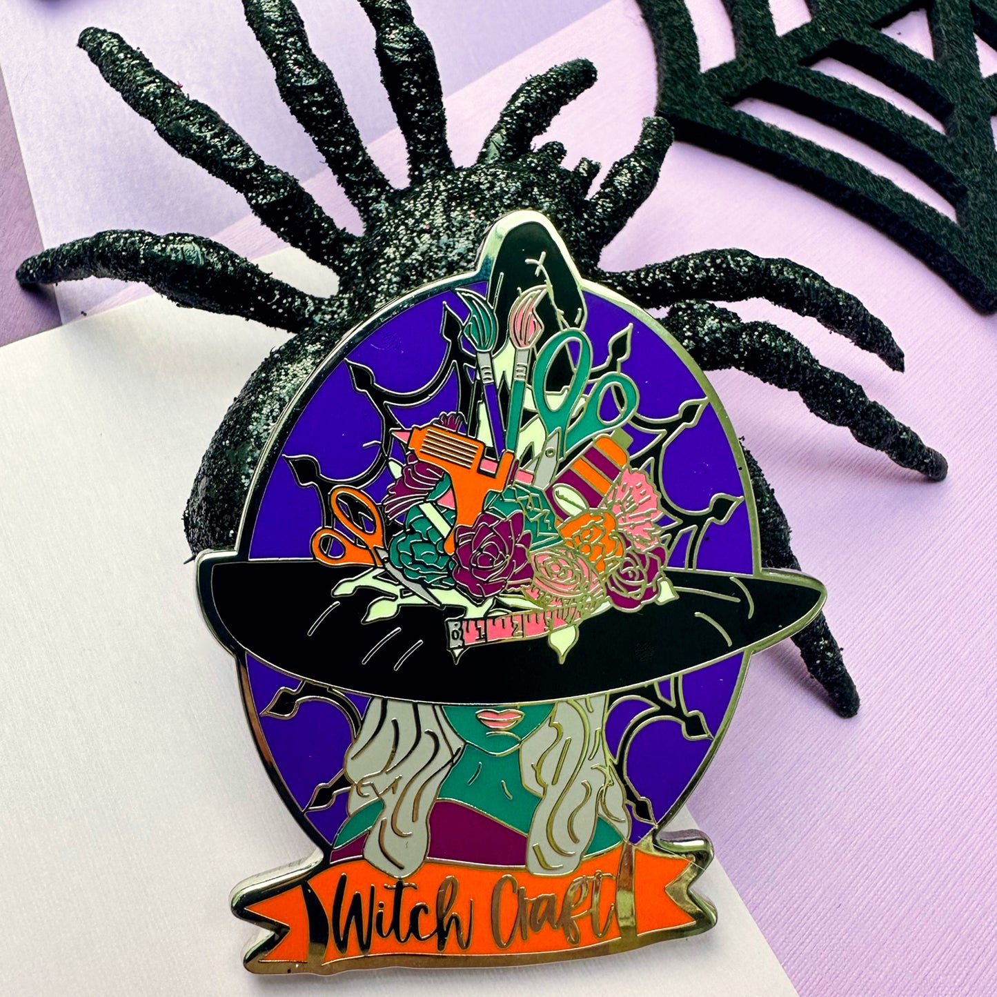 Witch Craft Enamel Pin | Halloween Jewelry | Gifts for Crafters