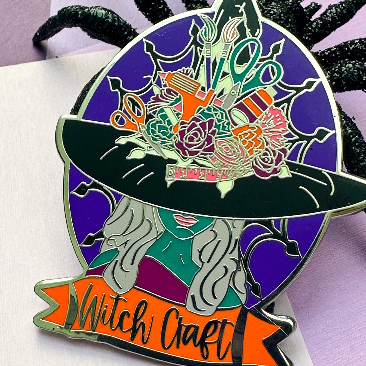 Witch Craft Enamel Pin | Halloween Jewelry | Gifts for Crafters