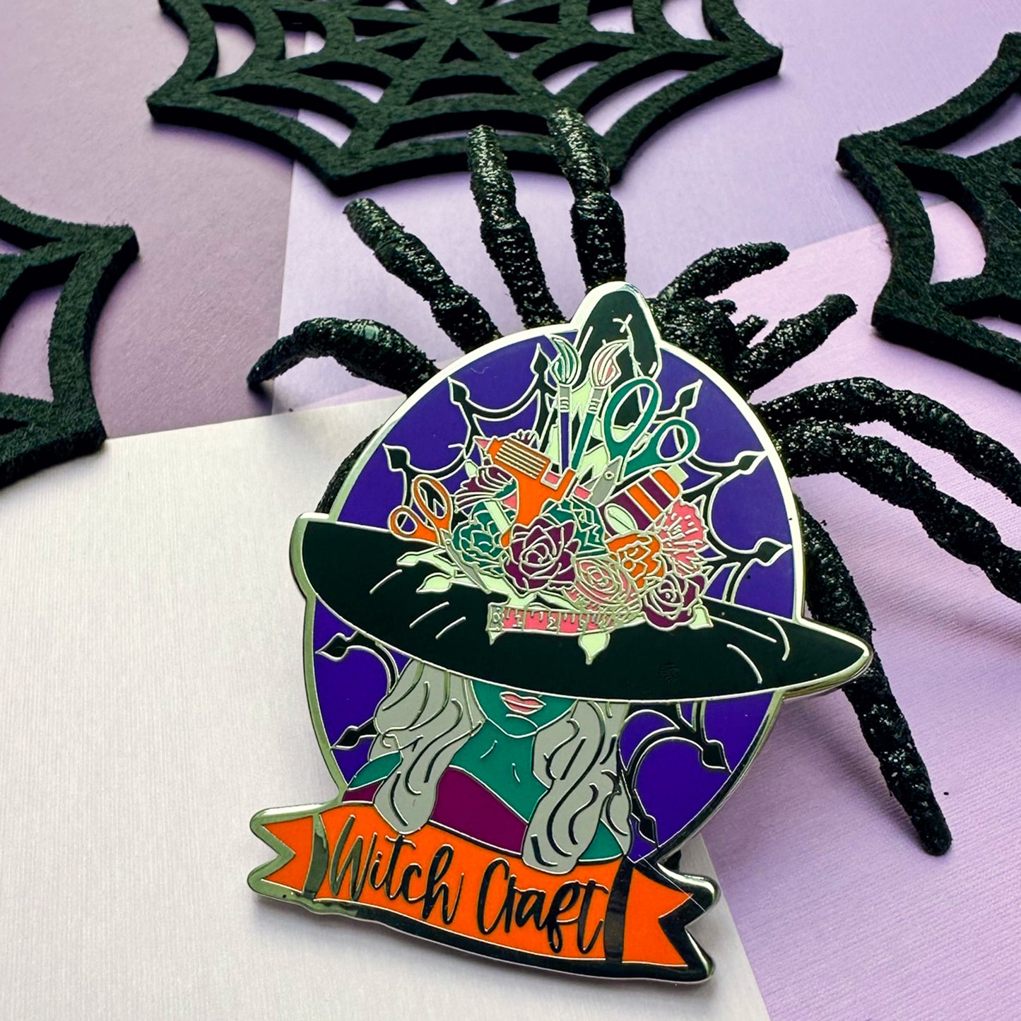 Witch Craft Enamel Pin | Halloween Jewelry | Gifts for Crafters