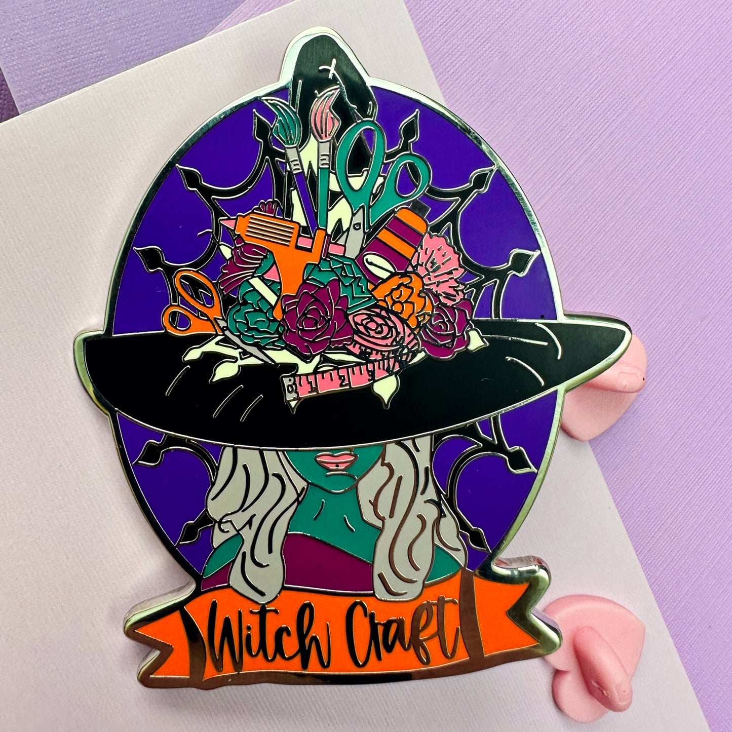 Witch Craft Enamel Pin | Halloween Jewelry | Gifts for Crafters