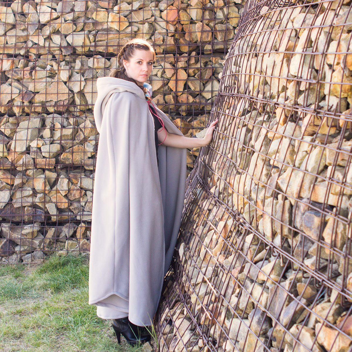 Long Hooded Cloak Paper Sewing Pattern