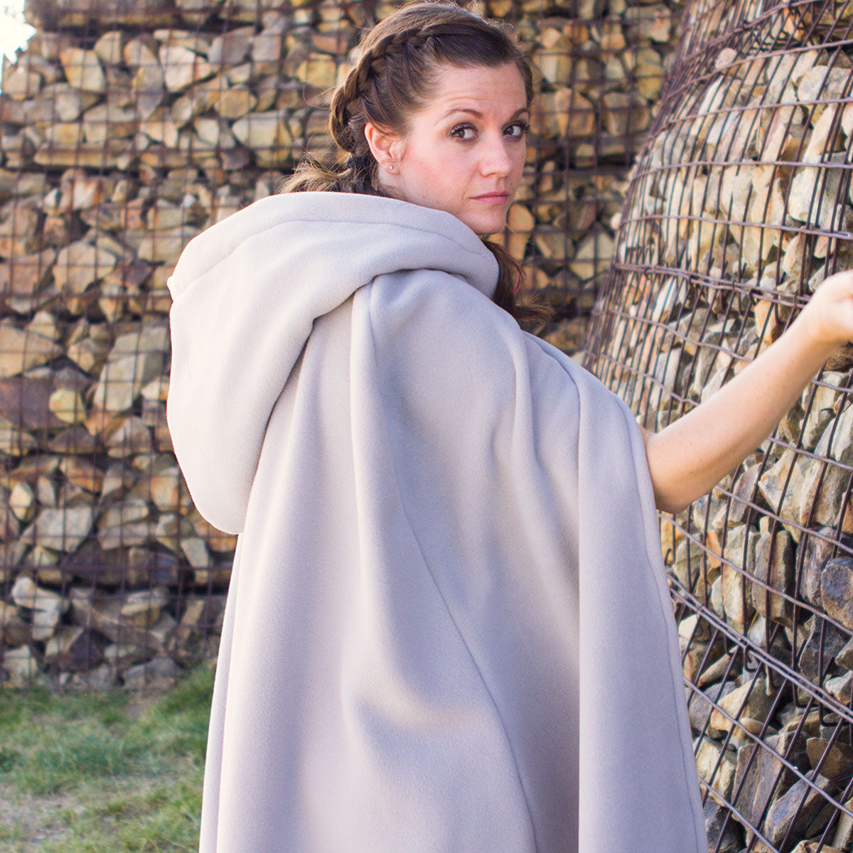 Long Hooded Cloak Paper Sewing Pattern