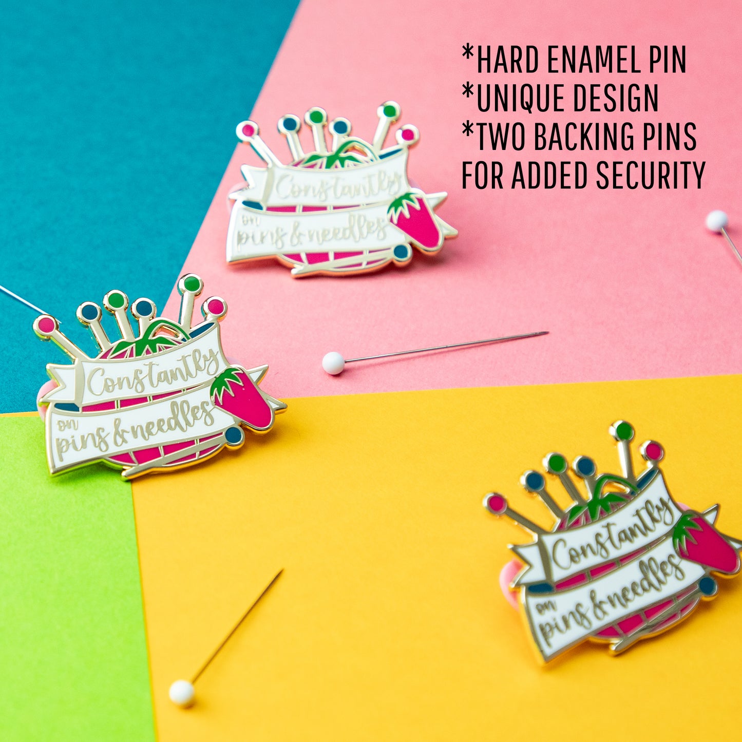 Funny Pin Cushion Enamel Pin
