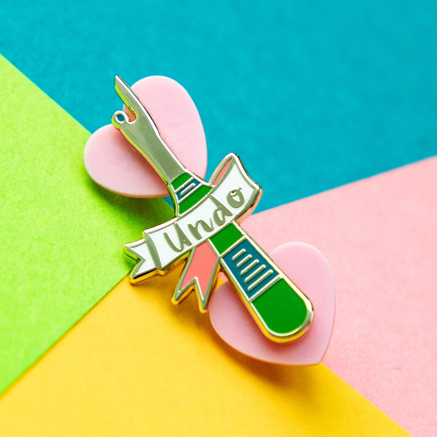 Cute Seam Ripper "Undo" Enamel Pin