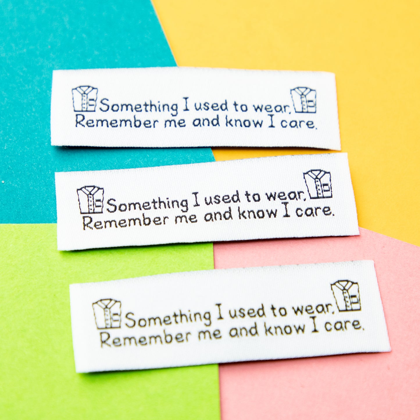 Memory Sewing Labels | Woven Labels | Clothing Labels | Sewing labels for Memory items | Memory Quilt Sewing Labels