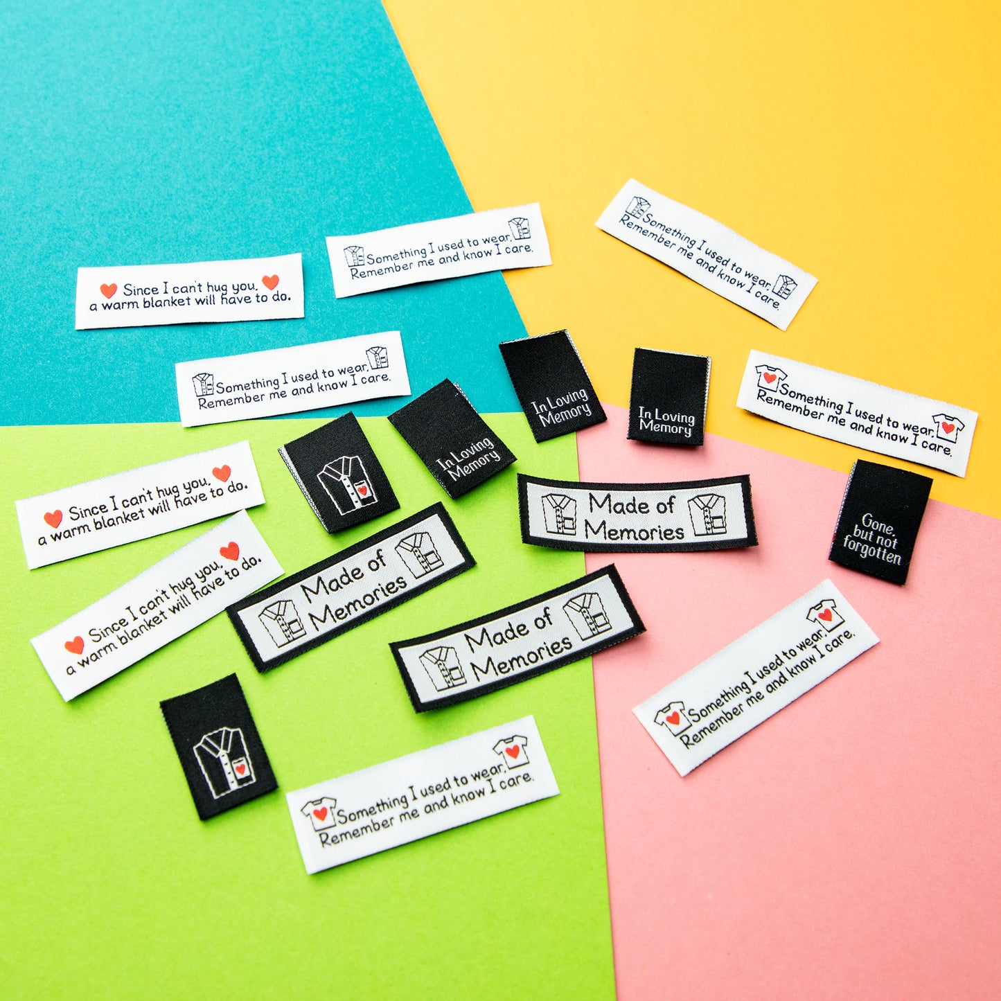 Memory Sewing Labels | Woven Labels | Clothing Labels | Sewing labels for Memory items | Memory Quilt Sewing Labels