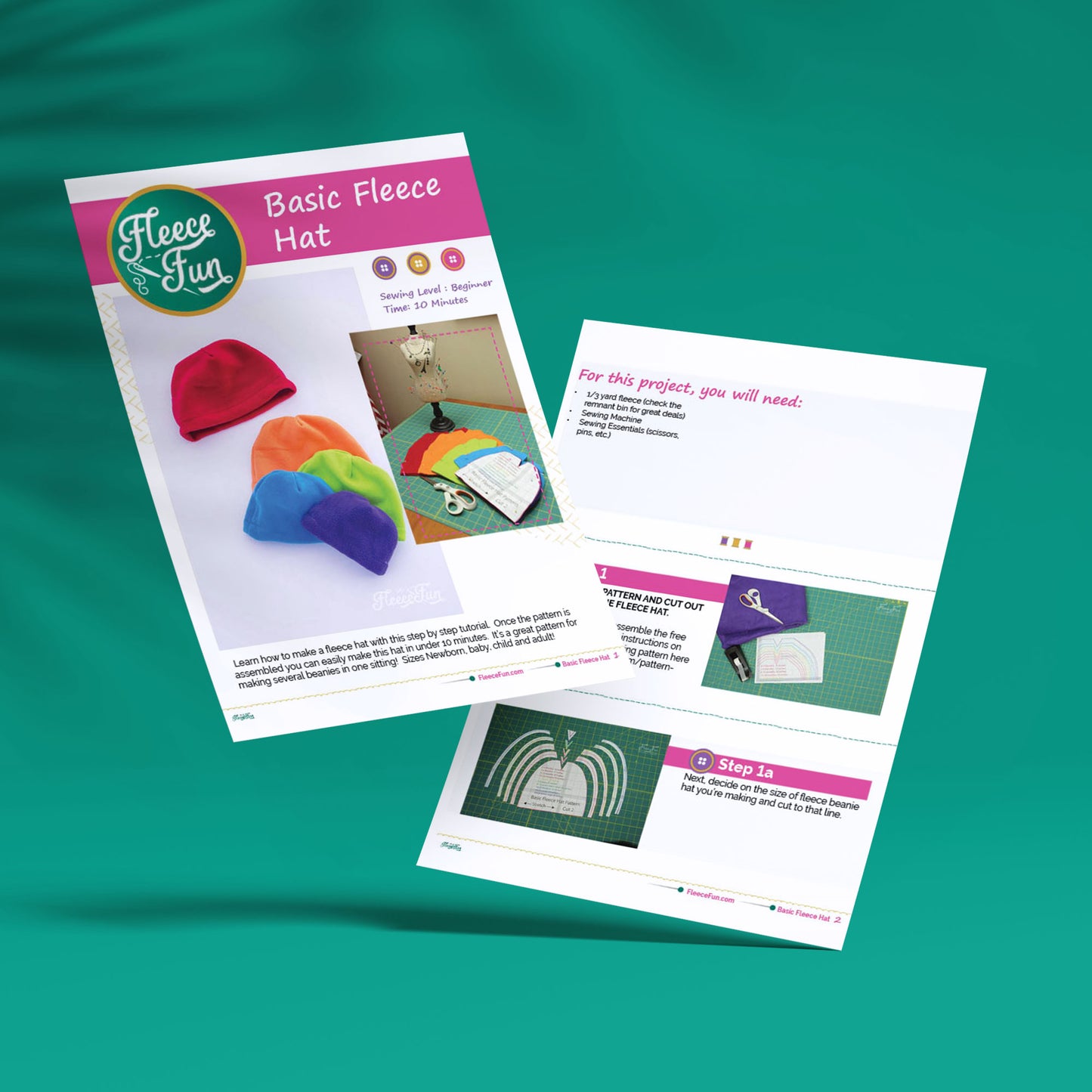 Basic Fleece Hat - Pattern and Instructions