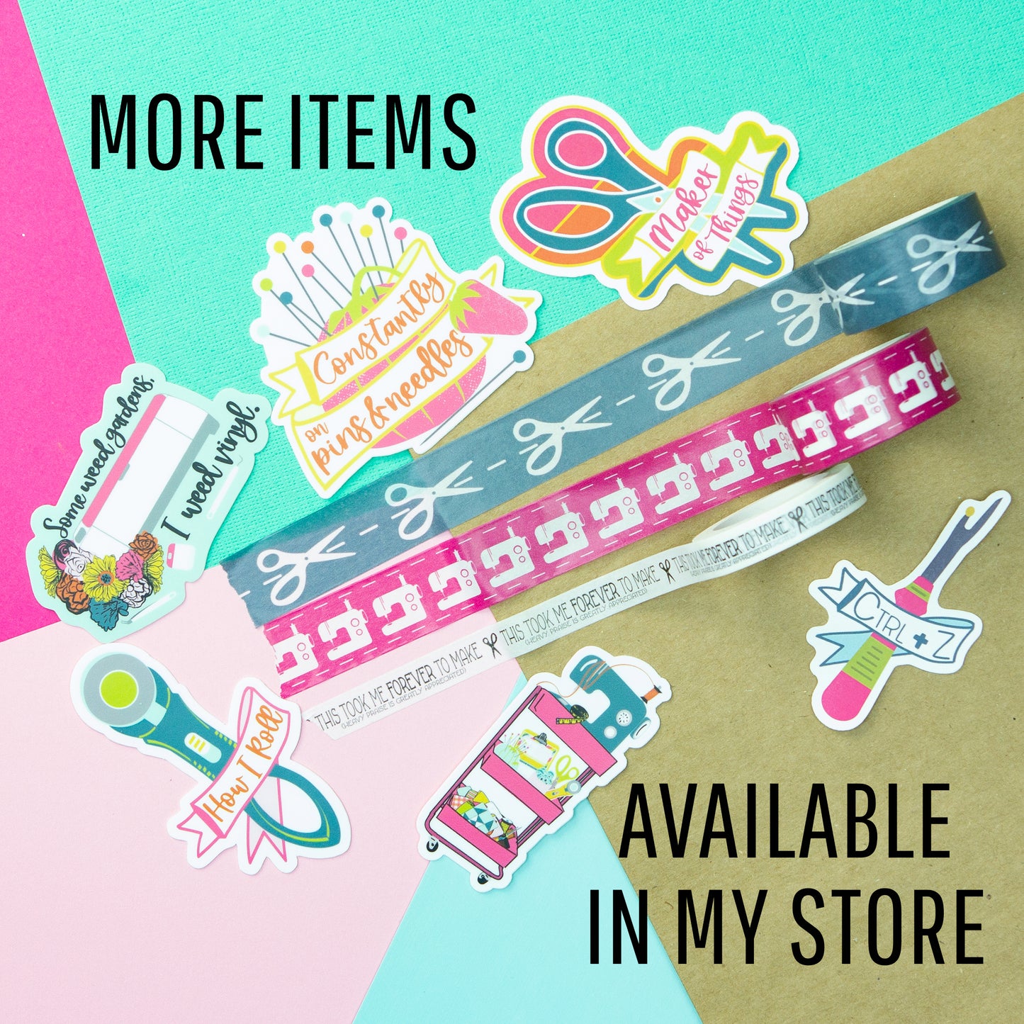 Handmade with the Occasional Swear Word Washi Tape