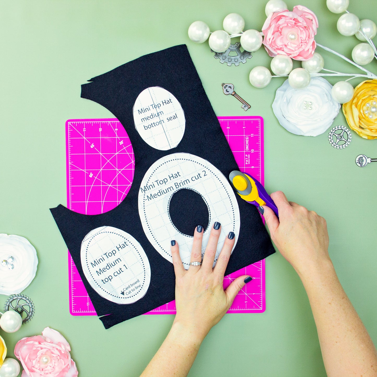 Mini Top Hat Pattern and SVG Files