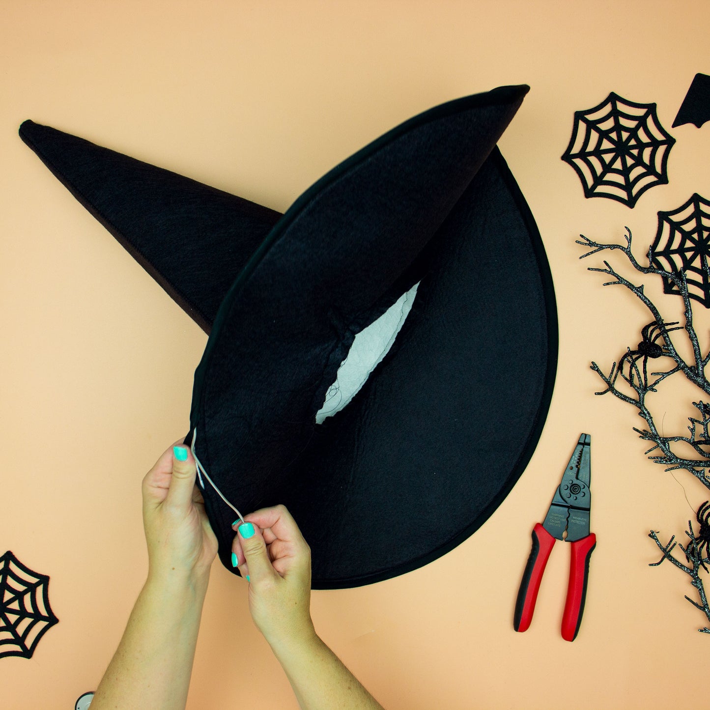 Couture Style Witch Hat Pattern (sizes Child and Adult plus adult spider web SVG bonus)