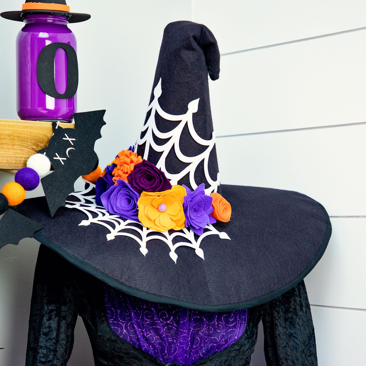Couture Style Witch Hat Pattern (sizes Child and Adult plus adult spider web SVG bonus)