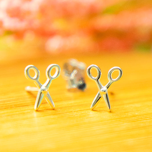 Silver Scissor Earrings | Gifts for Quilters | Gifts for Sewists | Minimalist earrings | Simple studs