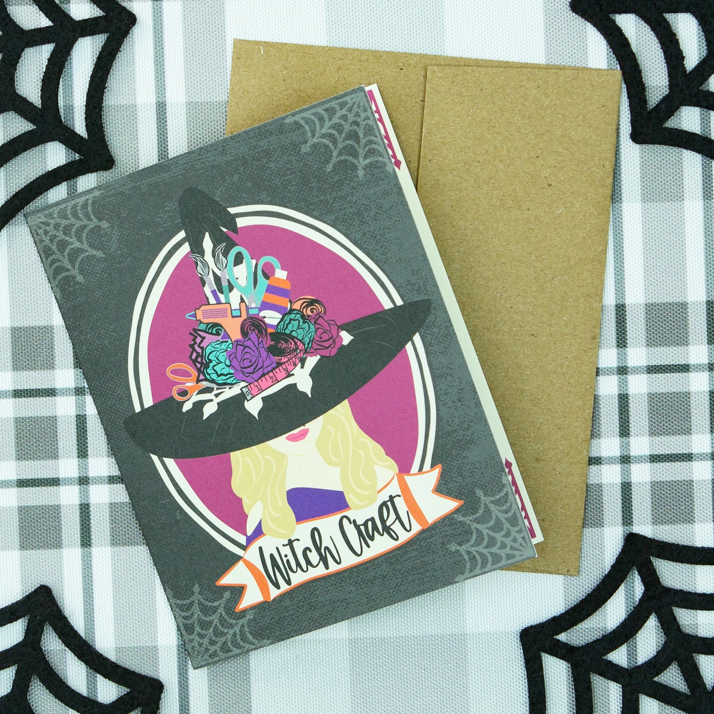 Funny Witch Craft Halloween Greeting Card