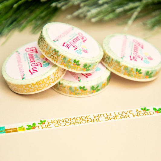 Handmade with Love and the Occasional Swear Word Foil Washi Tape Holiday Version