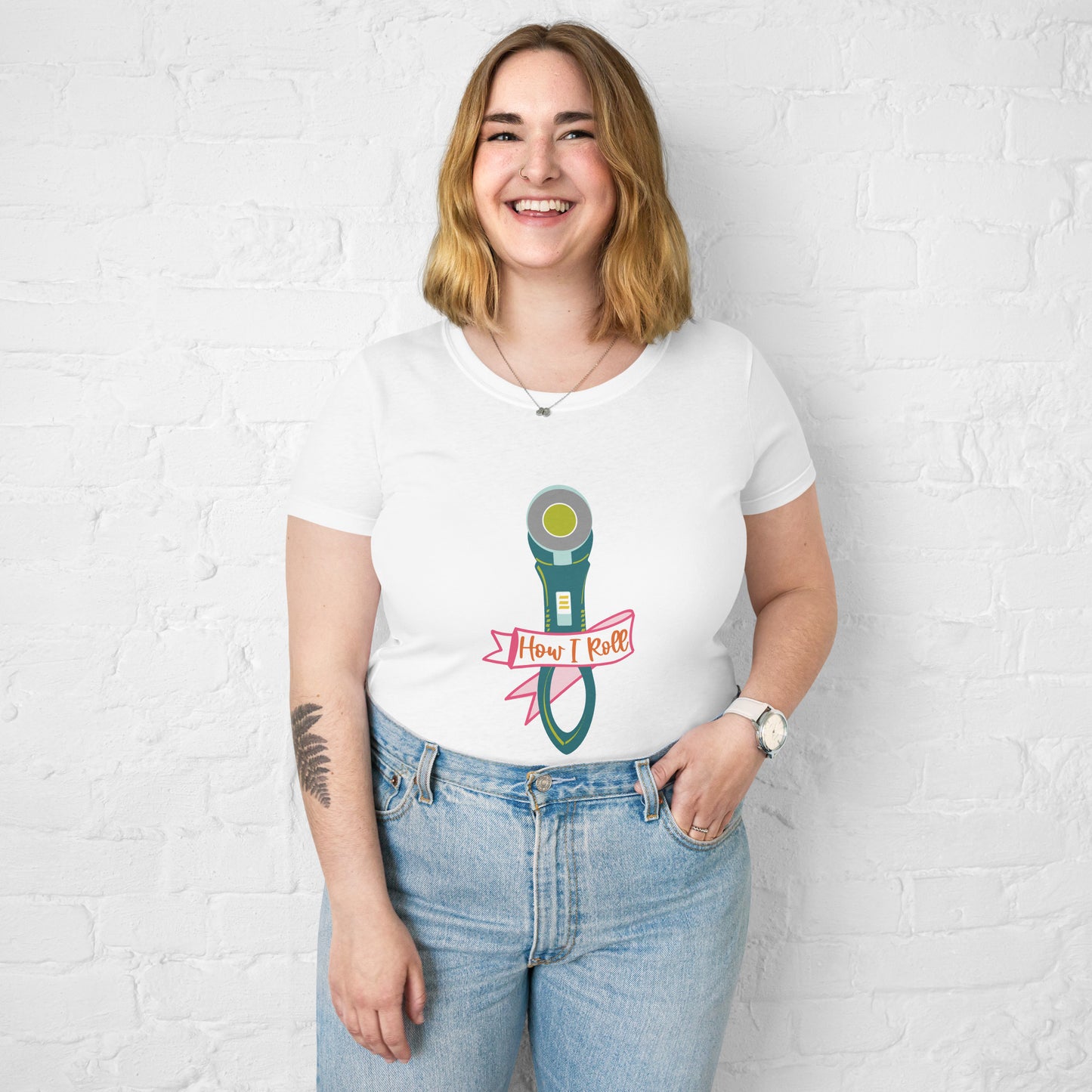 How I Roll Women’s fitted sewing t-shirt | gifts for quilters